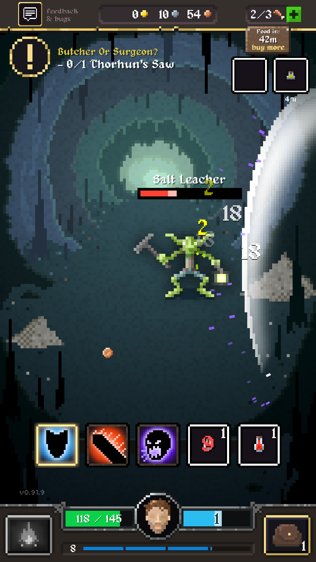 Screenshot of combat from Legends Dawn: Goblins of Ruin
