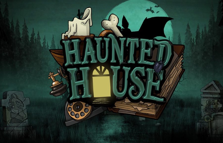 Logo art for Haunted House Slot Machine Game